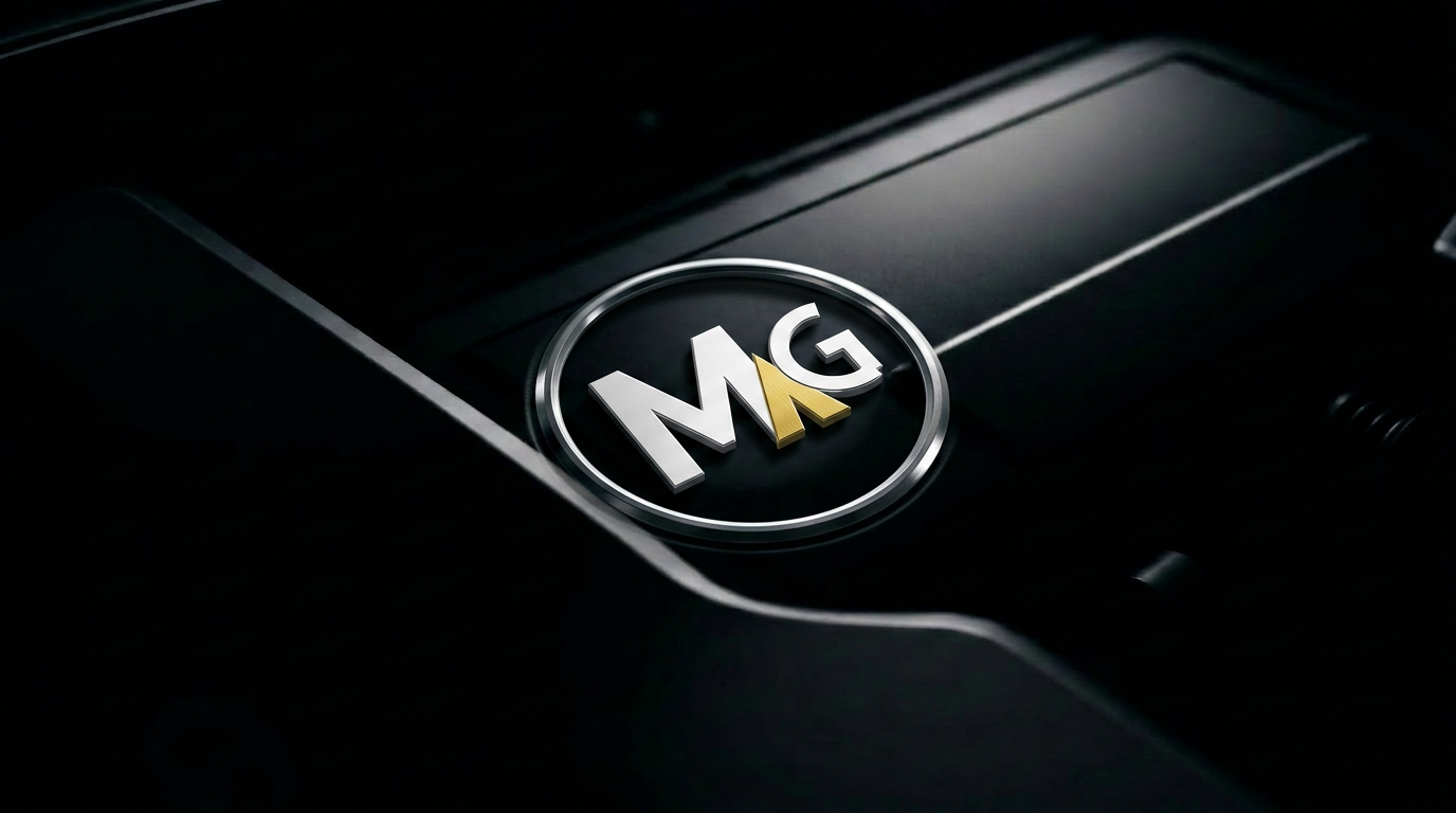 MAG emblem embossed on a Volkswagen Group performance engine cover